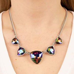 5/$25 Paparazzi Cosmic Constellations Multi Color Necklace & Earrings Set NWT